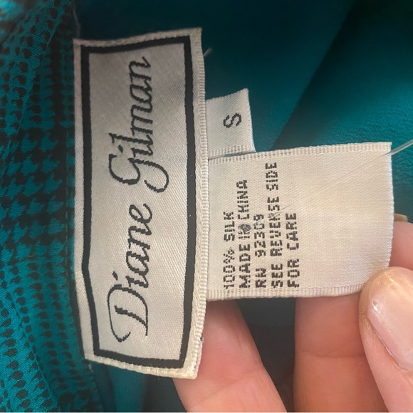 Vintage 80’s Diane Gilman Horse themed Equestrian Sequined Blouse Sz S/M - Picture 6 of 6